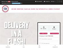 Tablet Screenshot of flashdeliverymi.com